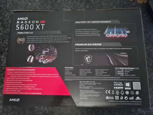 Msi 5600XT Gaming MX Graphics Card