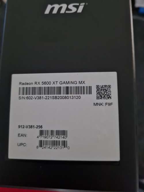 Msi 5600XT Gaming MX Graphics Card