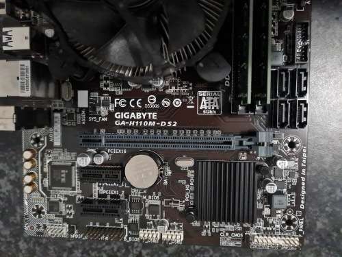 Core I3 6100 , Gigabyte H110M Motherboard combo