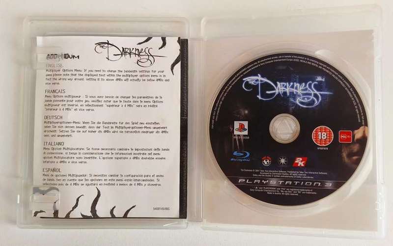 PS3 GAMES THE DARKNESS PS3 PLAYSTATION 3 GAMES