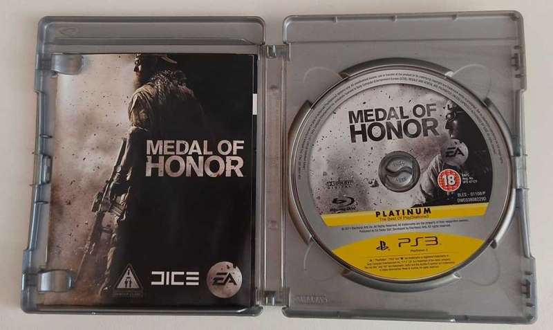 PS3 GAMES MEDAL OF HONOR, PLATINUM PS3 PLAYSTATION 3 GAMES