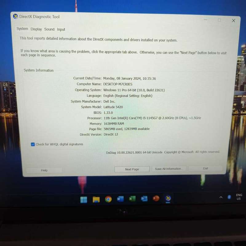 Core i5 11th gen Dell Latitude 5420, 16G RAM, 512G NVMe, Intel Iris Xe, 2y wnty, FREE BAG