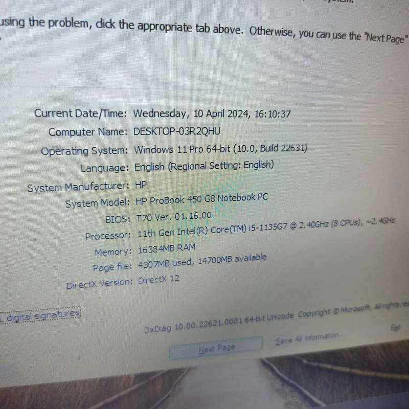 Core i5 11th gen HP Probook 450 G8 16G RAM, 256 NVME SSD, 2Y wnty,Free Bag, UNBOXED New