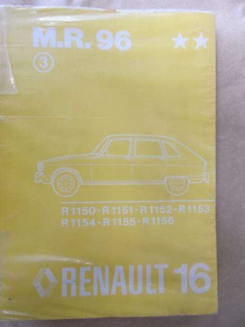 Renault 16 - M R 96 (R1150; R1151; R1152; R1153; R1154; R1155 & R1156)