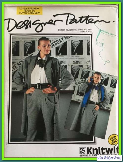 KNITWIT - DESIGNER PATTERN 720: JACKET, PANTS AND SKIRT SIZES 6 - 22