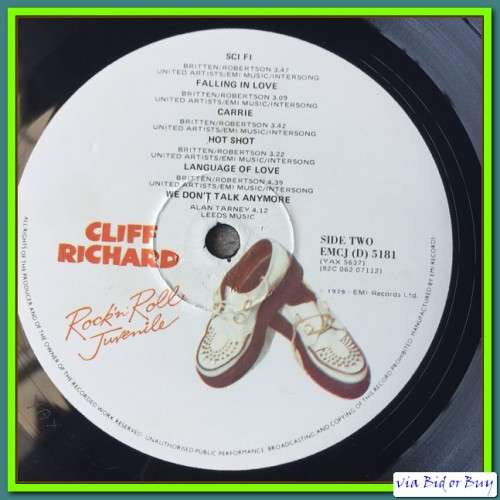 LP - CLIFF RICHARD: ROCK 'N' ROLL JUVENILE
