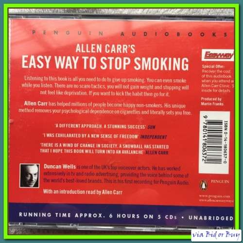 AUDIOBOOK - ALAN CARR'S EASY WAY TO STOP SMOKING (READ BY DUNCAN WELLS)