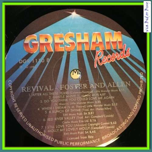 LP - FOSTER & ALLEN: REVIVAL