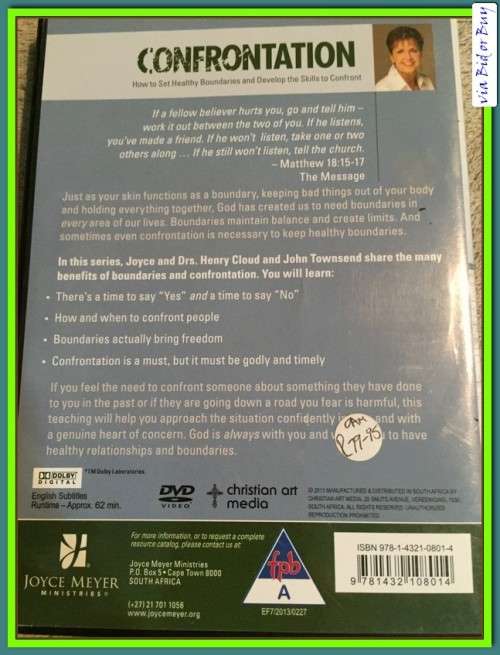 DVD - CONFRONTATION (JOYCE MEYER)