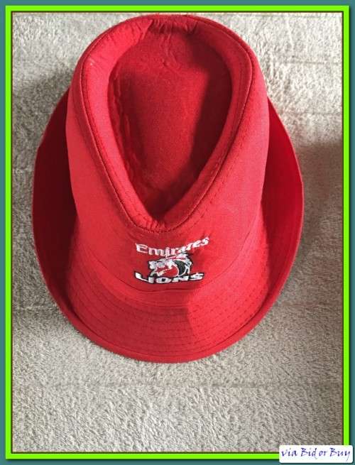 RUGBY - EMIRATES LIONS HAT (GOOD AS NEW!!)