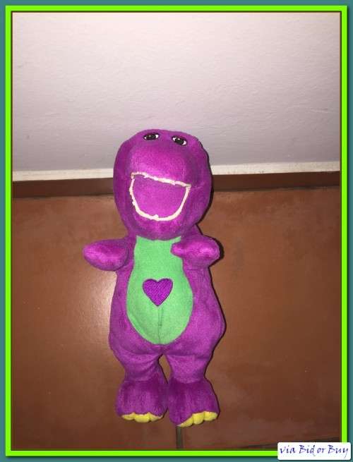 2003 MATTEL BARNEY THE DINOSAUR (ELECTRONIC CAN TALK) IN WORKING CONDITION