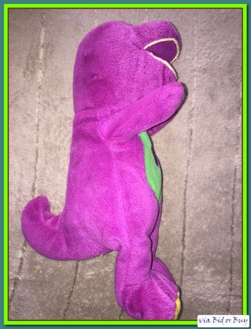 2003 MATTEL BARNEY THE DINOSAUR (ELECTRONIC CAN TALK) IN WORKING CONDITION