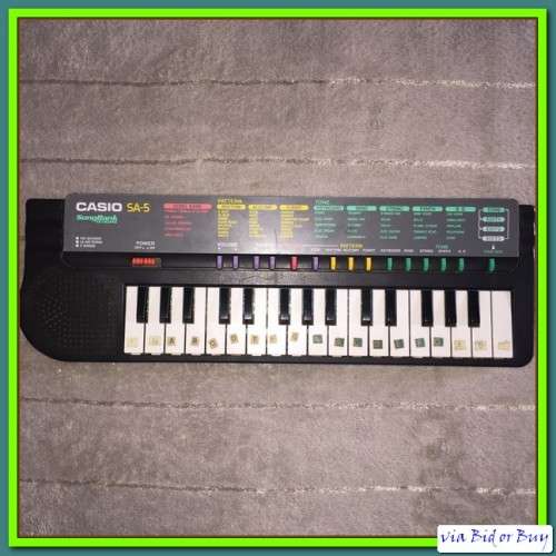 KEYBOARD - RARE CASIO SA-5 SONGBANK KEYBOARD WORKING CONDITION (AS PER PICS) NO BOX, NO MANUAL
