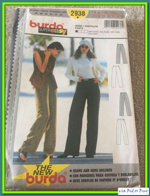 PATTERN 2938 - PANTS (SIZE 10 - 20)