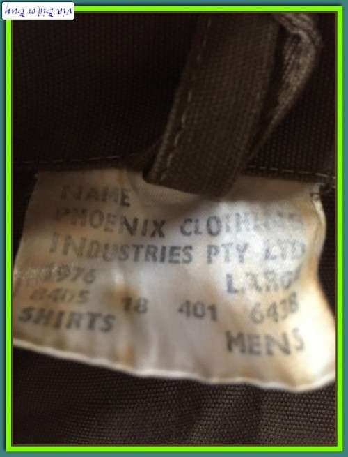 SADF LONG SLEEVE SHIRT - PHOENIX CLOTHING 1976 LARGE