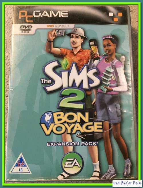 PC DVD - SIMS 2 BON VOYAGE (SERIAL KEY AND BOOKLET INC)