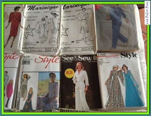 SEWING PATTERNS BATCH A - AS PER PICS 18 PATTERNS