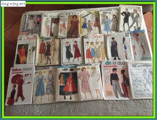 SEWING PATTERNS BATCH B - AS PER PICS 18 PATTERNS