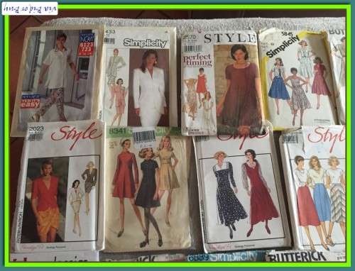 SEWING PATTERNS BATCH B - AS PER PICS 18 PATTERNS