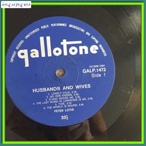 LP - PETER LOTIS: HUSBANDS AND WIVES