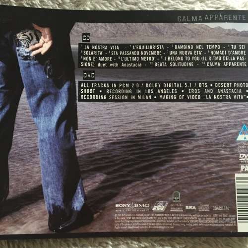 CD - EROS RAMAZZOTTI: CALMA APPARENTE (CD AND DVD INCL)