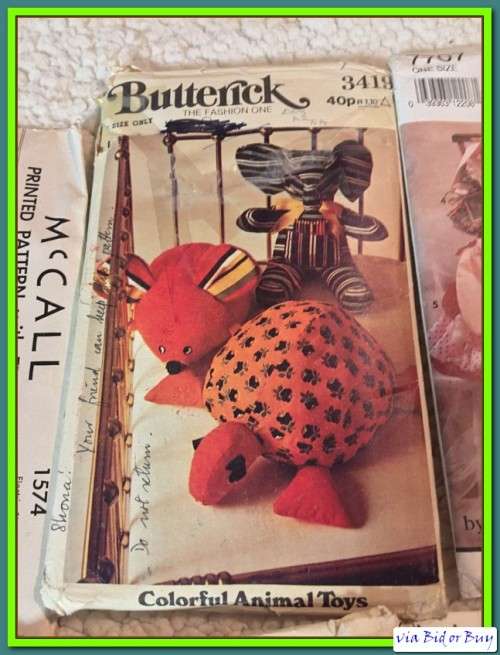 JOBLOT PATTERNS: 5 PATTERNS SEWING CRAFTS