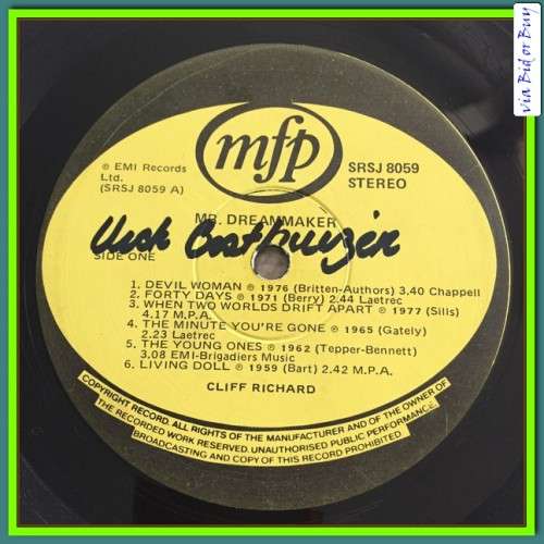 LP - CLIFF RICHARD: MR DREAMMAKER