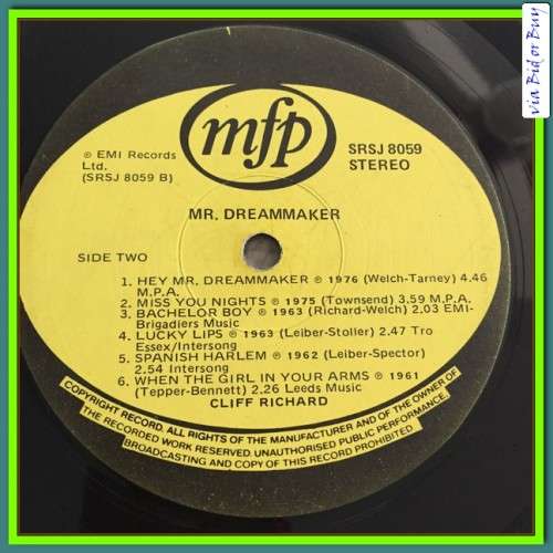 LP - CLIFF RICHARD: MR DREAMMAKER