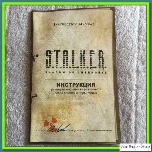 PC - DVD ROM - STALKER: SHADOW OF CHERNOBYL (BOOKLET + LIC KEY INCL)