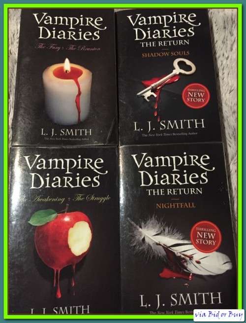 BOOKS X 4 (VAMPIRE DIARIES - SEE DESCRIPTION FOR DETAILS) - L.J. SMITH