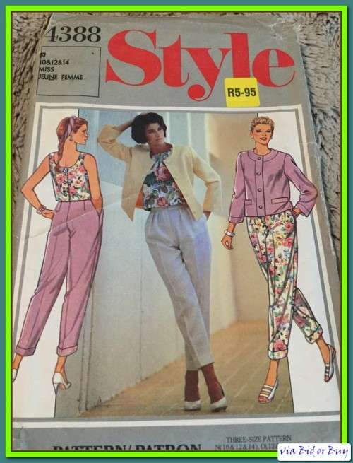 PATTERN STLYE 4388 - JACKET/TOP/TROUSERS (SIZE 10-12-14, 10-16)