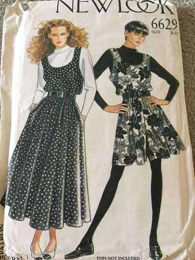 PATTERN NEW LOOK 6629 - DRESS (SIZE 8-18)