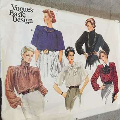 PATTERN VOGUE 1581 - BLOUSE (SIZE 8-16)