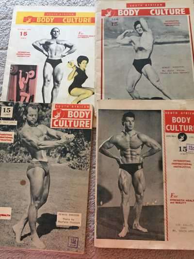 VINTAGE BODY BUILDER MAGAZINES (X4)