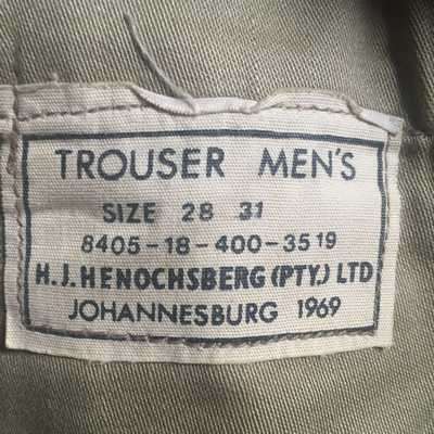 SADF STEP OUT TROUSERS SIZE 28 (WITH BELT)