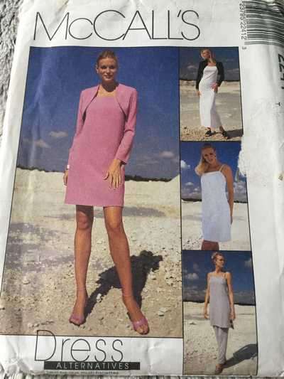 PATTERN MCCALL'S 2241 (UNUSED) - DRESS/PANTS/SHRUG (SIZE 8-10-12)