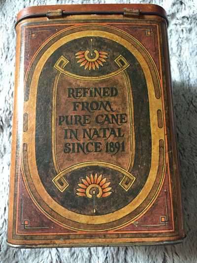 ANTIQUE SUGAR TIN - BRITE WHITE SUGAR (SEE PICS AND DESCRIPTION)
