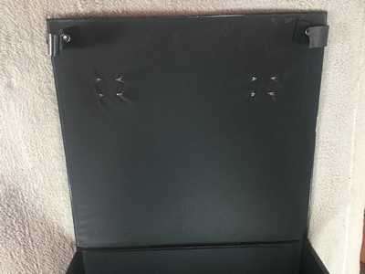 DJ RECORD LP CARRYING HARD CASE BLACK VINYL COATED REINFORCED CASE