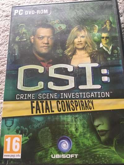 PC GAME: 3 IN ONE - CSI  1. FATAL CONSPIRACY, 2 DARK MOTIVES, 3 DEADLY INTENT