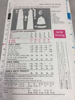 PATTERN BUTTERICK 4915 (VINTAGE) - DRESS (SIZE 14)