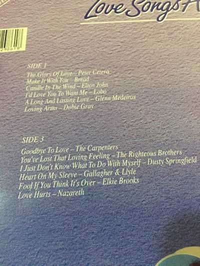 LP - THE LOVE SONGS ALBUM 2 (24 VARIOUS ORIGINAL ARTISTS)
