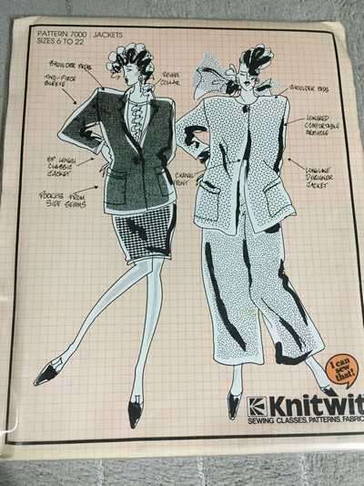 PATTERN KNITWIT 7000 - JACKETS (SIZE 6 - 22)