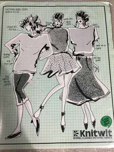 PATTERN KNITWIT 3000 - TOPS (SIZE 6-22)