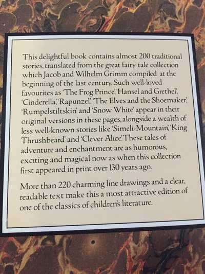 BOOK (HARD COVER) THE BROTHERS GRIMM: THE COMPLETE ILLUSTRATED STORIES 1984