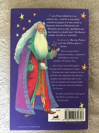 BOOK (SOFT COVER) - HARRY POTTER AND THE PHILOSOPHER'S STONE