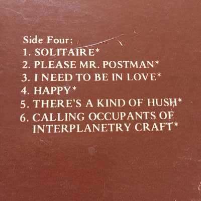 LP (DOUBLE LP) AUTOGRAPHED BY THE CARPENTERS - 24 GREATEST HITS