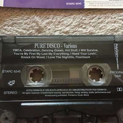 CASSETTE TAPE: PURE DISCO (80's MUSIC)
