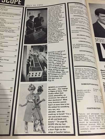 VINTAGE SCOPE JULY 10, 1970 - PSYCHO, LOOK INTO YOUR SOUL