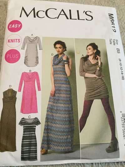 PATTERN MCCALL'S M6612 - WOMEN'S DRESSES (SIZE 8-10-12-14-16)