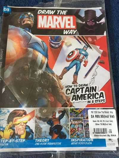 JOBLOT (8) : DRAW THE MARVEL WAY NR 06, 08, 25, 28, 30, 31, 34 & 37 (SEE DESCRIPTION)